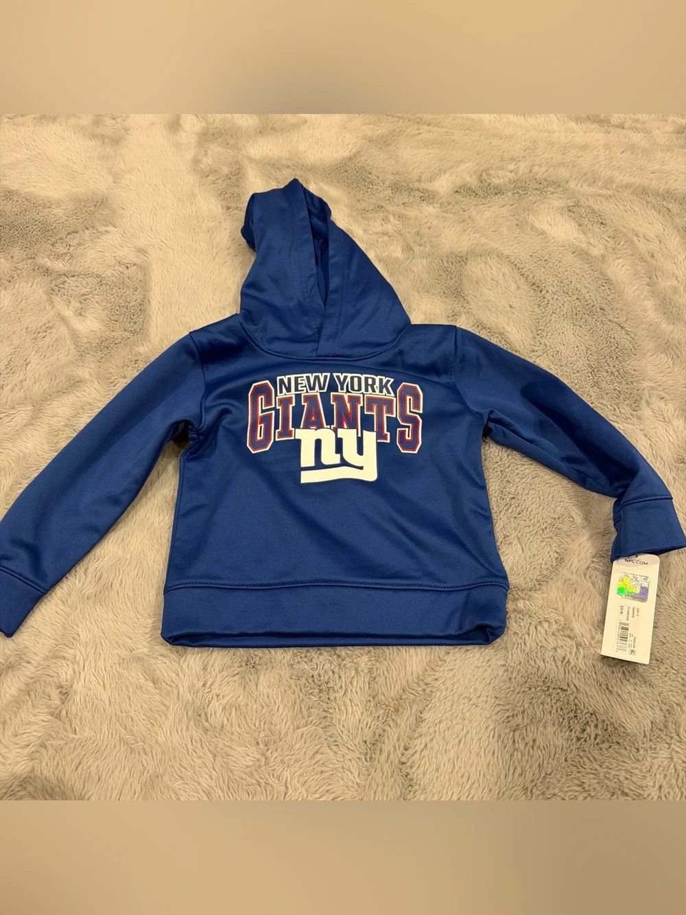 NFL New York Giants Kids Royal Blue Hooded Sweatshirt